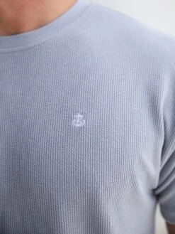 Matteo Relaxed T-Shirt - Dusty Blue -Blakely Clothing Store 2942Blue 05D