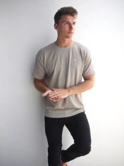 Matteo Relaxed T-Shirt - Tan -Blakely Clothing Store 2942Tan 05D