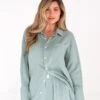 Camilla Shirt - Sage Green -Blakely Clothing Store 2964SageLEADD