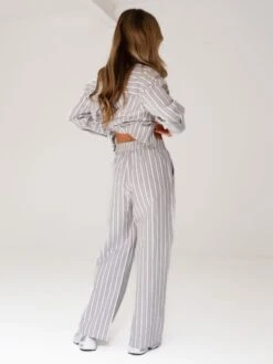 Elena Stripe Trousers - Light Brown 11 Elena Stripe Trousers - Light Brown -Blakely Clothing Store 2966Khaki 02D