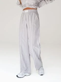 Elena Stripe Trousers - Light Brown 10 Elena Stripe Trousers - Light Brown -Blakely Clothing Store 2966Khaki 04D