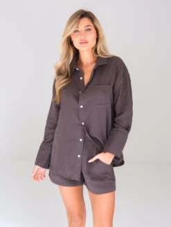 Camilla Shorts - Mocha 11 Camilla Shorts - Mocha -Blakely Clothing Store 2968Brown 05D