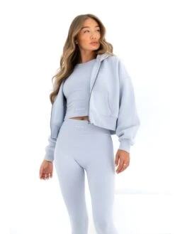Blakely Full Zip Hoodie - Pale Blue -Blakely Clothing Store 2991BLUE04D