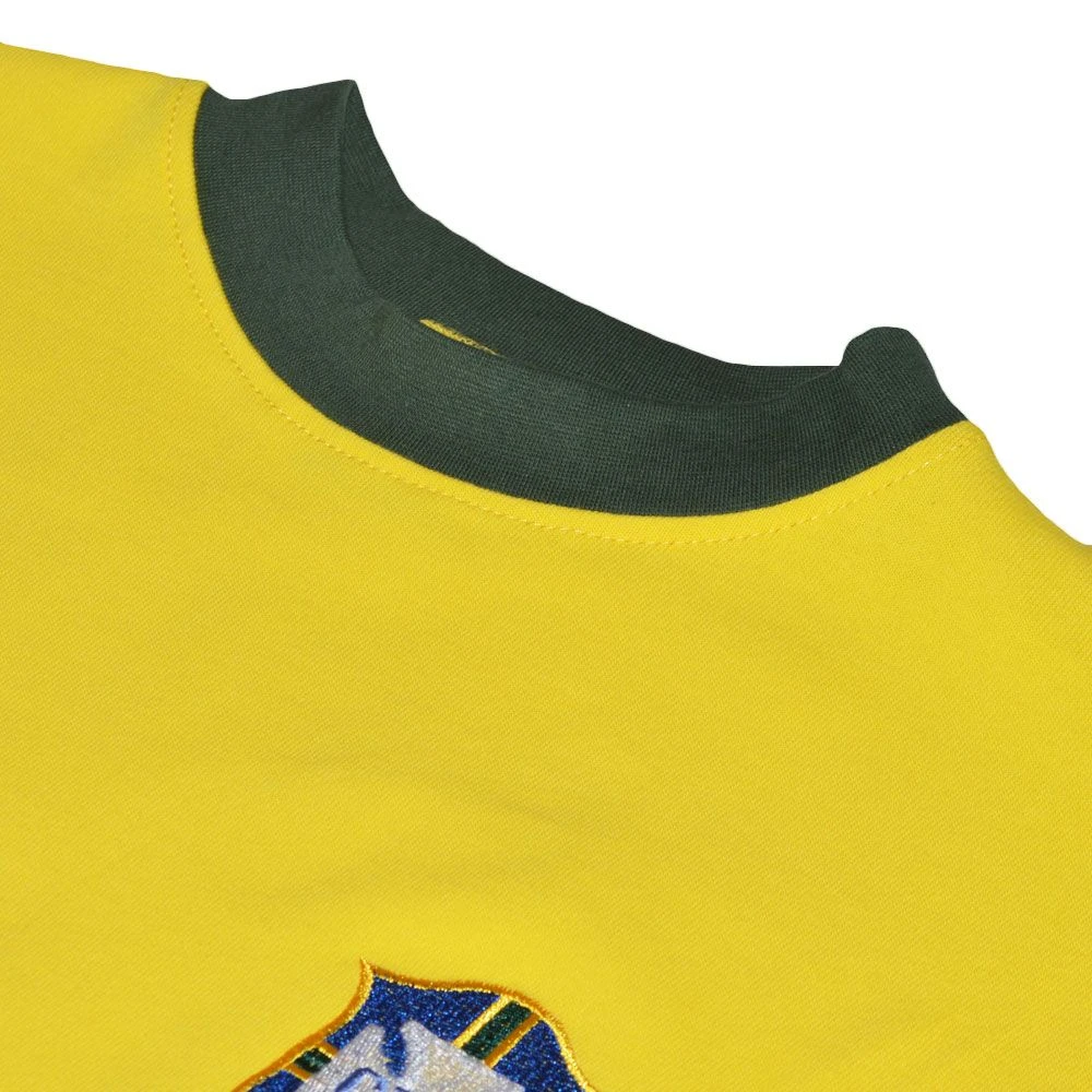 Kids Brazil 1970 Retro No 10 Football Shirt - Premium Heavyweight Cotton 4 Kids Brazil 1970 Retro No 10 Football Shirt - Premium Heavyweight Cotton - Image 4