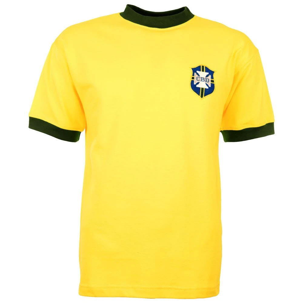 Kids Brazil 1970 Retro No 10 Football Shirt - Premium Heavyweight Cotton 2 Kids Brazil 1970 Retro No 10 Football Shirt - Premium Heavyweight Cotton - Image 2