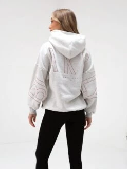 Embroidered Isabel Oversized Hoodie - Bubblegum Pink -Blakely Clothing Store 3038CBUBBLEGUMD 4