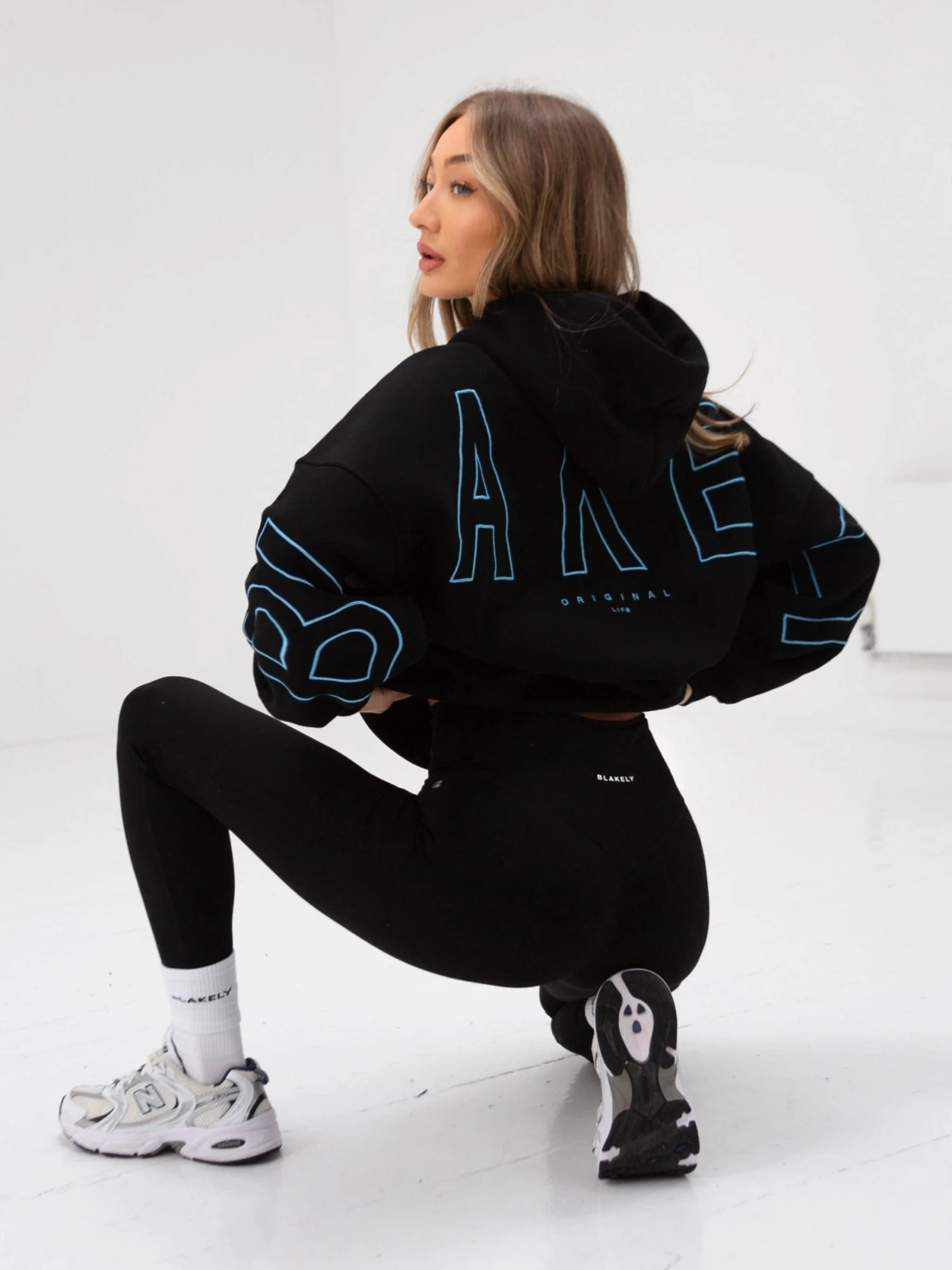 Embroidered Isabel Oversized Hoodie - Electric Blue 1 Embroidered Isabel Oversized Hoodie - Electric Blue