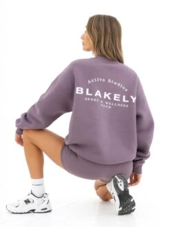 Active Studios Oversized Jumper - Grape 8 Active Studios Oversized Jumper - Grape -Blakely Clothing Store 3057APLUM06D