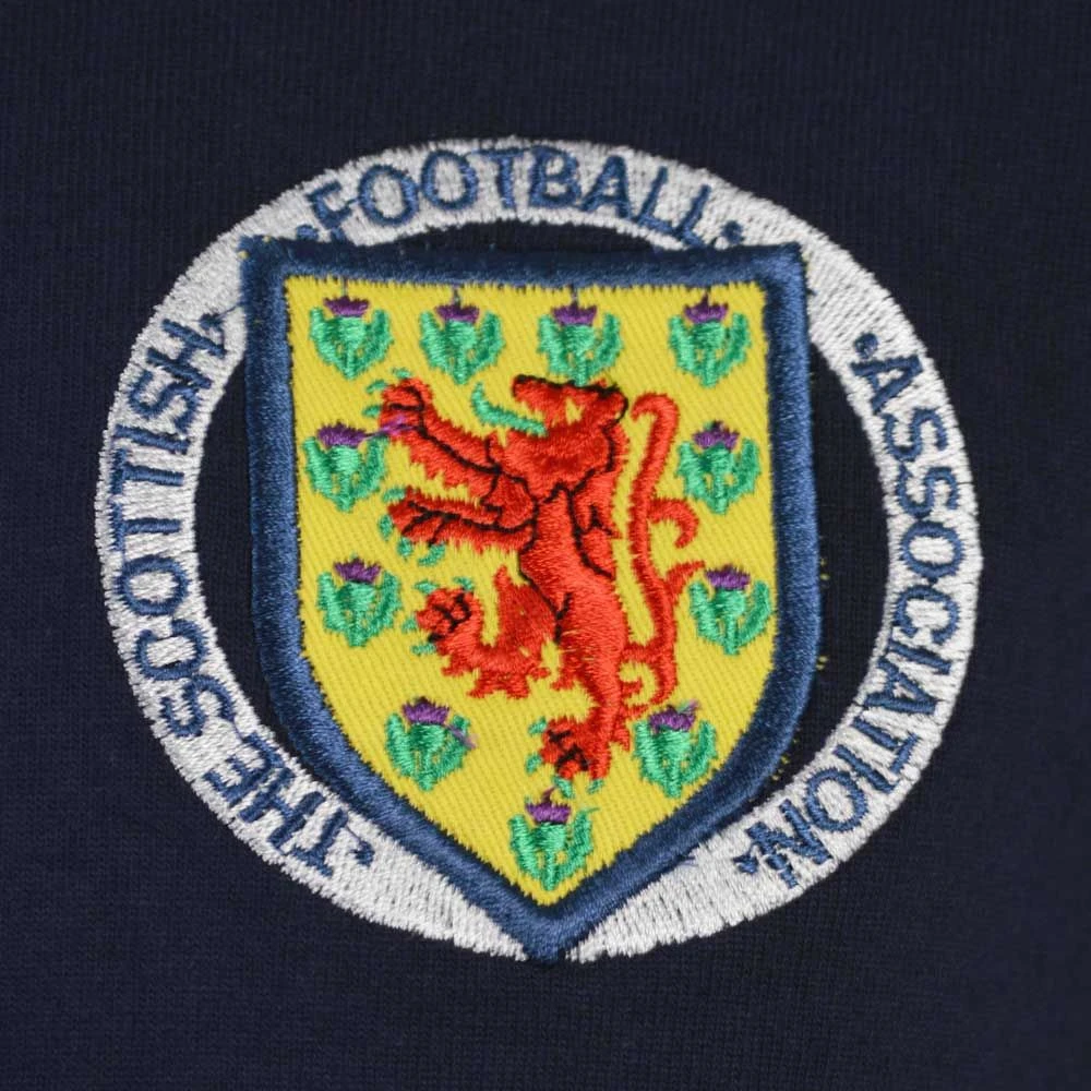 Kids Scotland 1970's Retro Football Hoodie - Embroidered Badge 2 Kids Scotland 1970's Retro Football Hoodie - Embroidered Badge - Image 2
