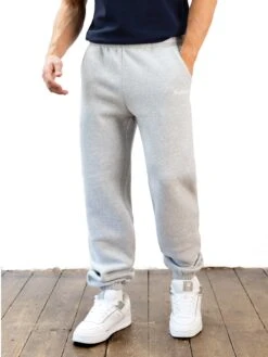 Italic Relaxed Sweatpants - Marl Grey
