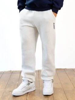 Italic Linear Relaxed Sweatpants - Marl White