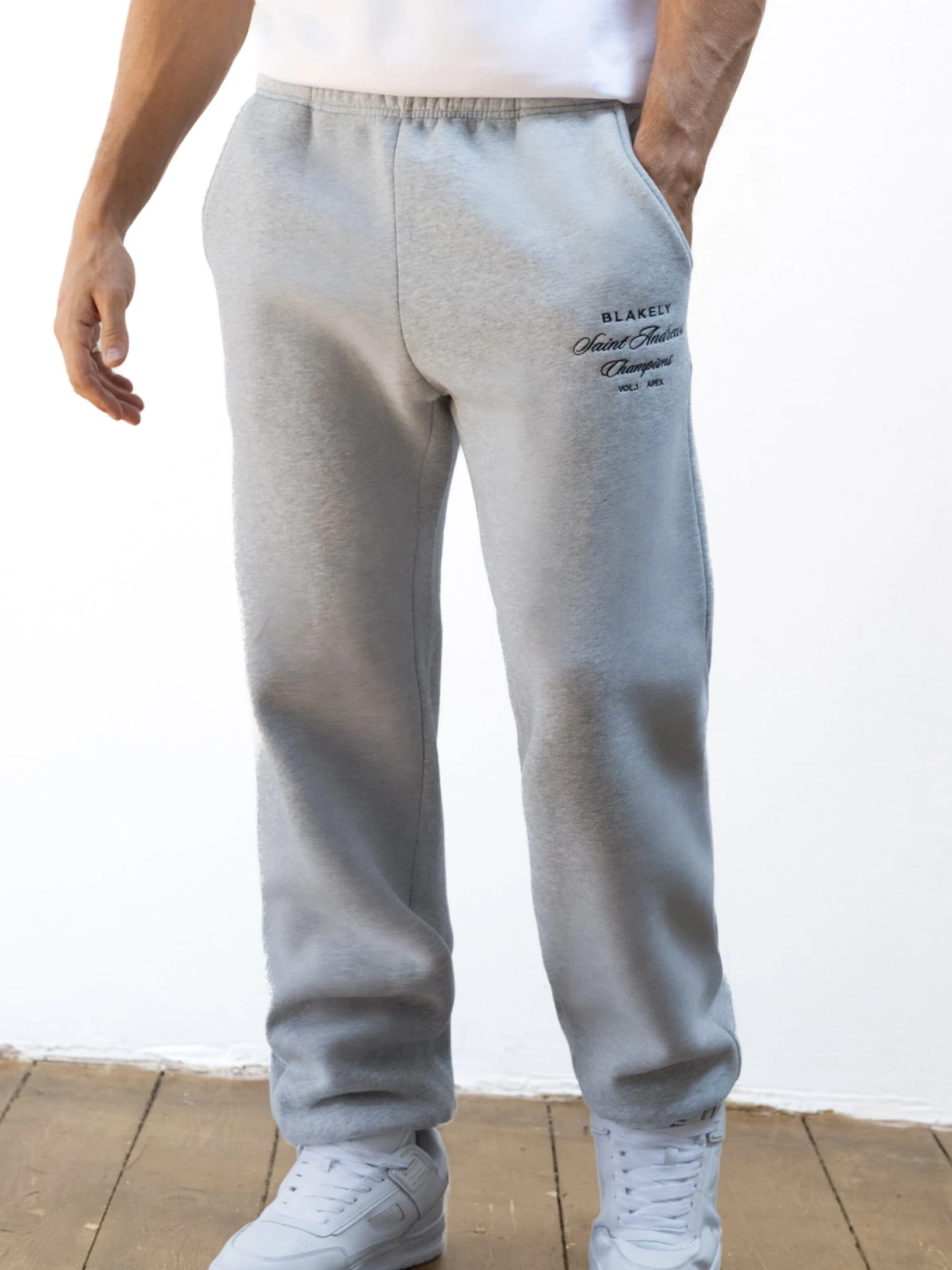Legacy Relaxed Sweatpants - Marl Grey 1 Legacy Relaxed Sweatpants - Marl Grey