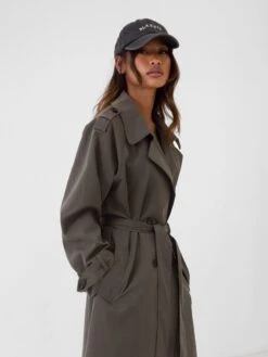 Amara Trench Coat - Ash Grey -Blakely Clothing Store 3082 2Brown 01D