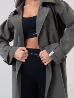 Amara Trench Coat - Ash Grey -Blakely Clothing Store 3082 2Brown 04D