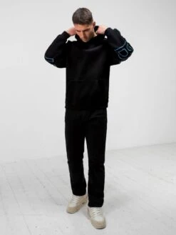 Embroidered Idris Oversized Hoodie - Electric Blue 10 Embroidered Idris Oversized Hoodie - Electric Blue -Blakely Clothing Store 3090CELECTRICBLUED 4