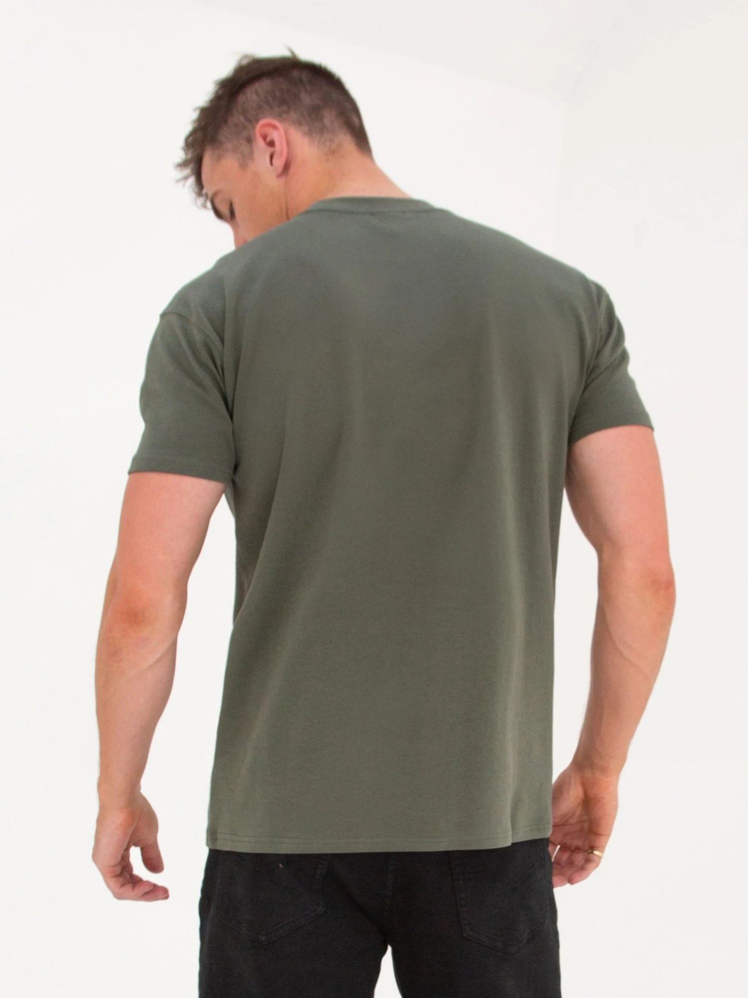 Anchor Relaxed T-Shirt - Dark Green 6 Anchor Relaxed T-Shirt - Dark Green - Image 6