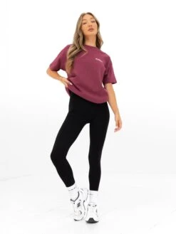 Amelie Oversized T-Shirt - Dark Pink -Blakely Clothing Store 3124ODARKPINK01D