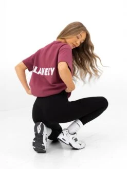 Amelie Oversized T-Shirt - Dark Pink -Blakely Clothing Store 3124ODARKPINK05D