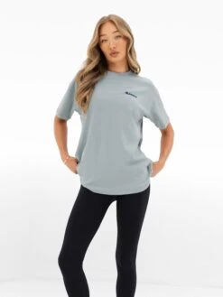 Amelie Oversized T-Shirt - Mineral Blue -Blakely Clothing Store 3124OMINERALBLUE03D