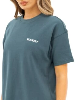 Amelie Oversized T-Shirt - Teal Green -Blakely Clothing Store 3124OTEALGREEN02D