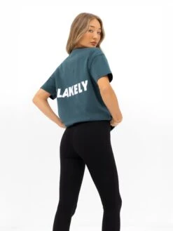 Amelie Oversized T-Shirt - Teal Green -Blakely Clothing Store 3124OTEALGREEN04D