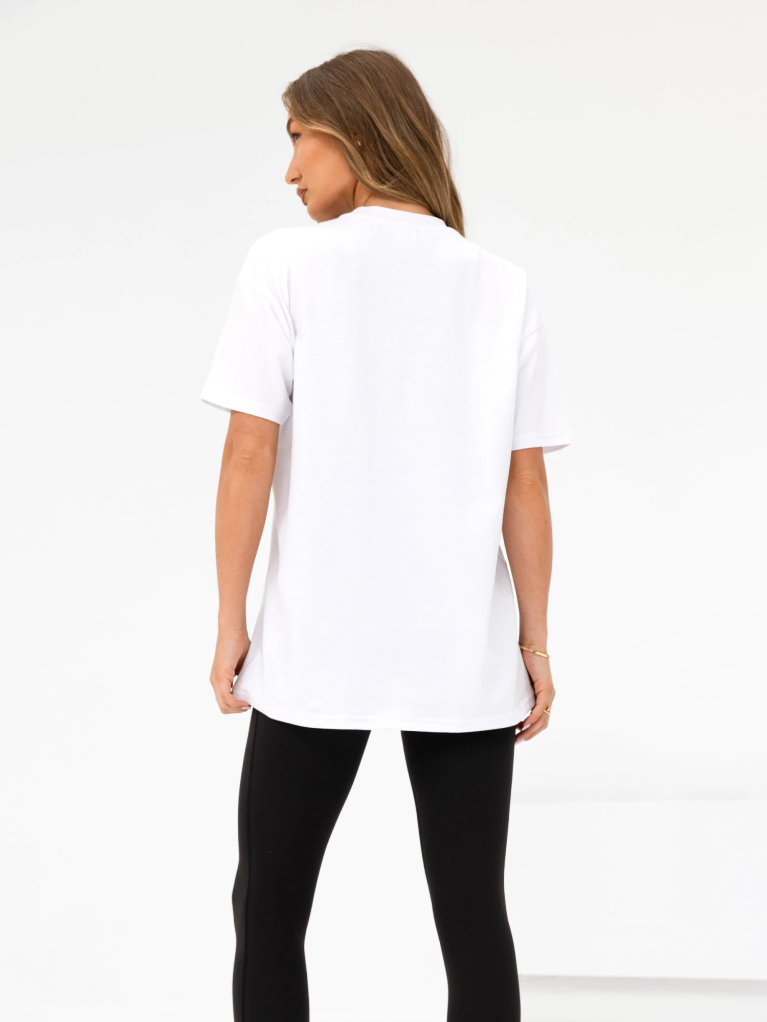 Olivia Oversized T-Shirt - White 4 Olivia Oversized T-Shirt - White - Image 4