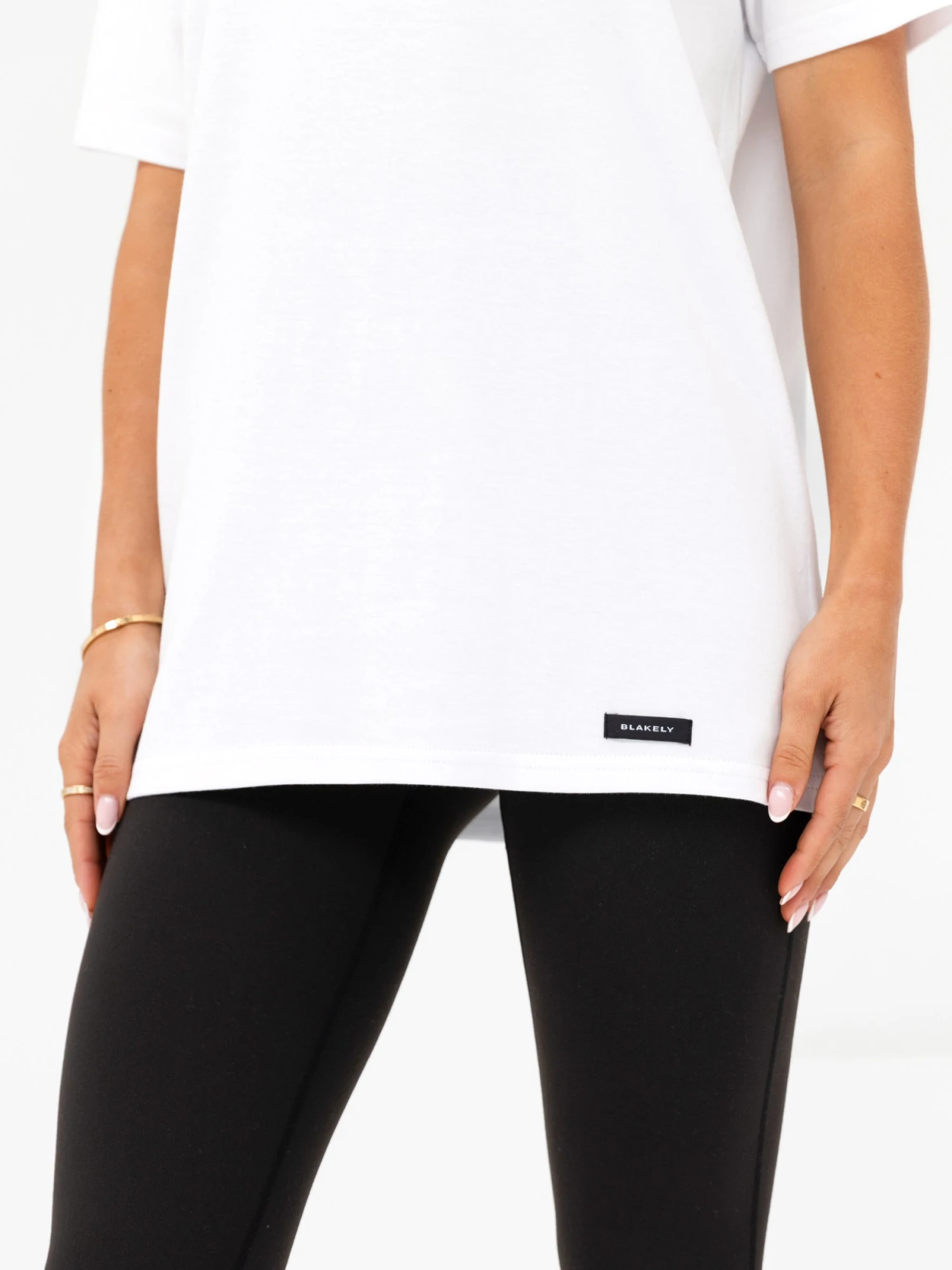 Olivia Oversized T-Shirt - White 5 Olivia Oversized T-Shirt - White - Image 5
