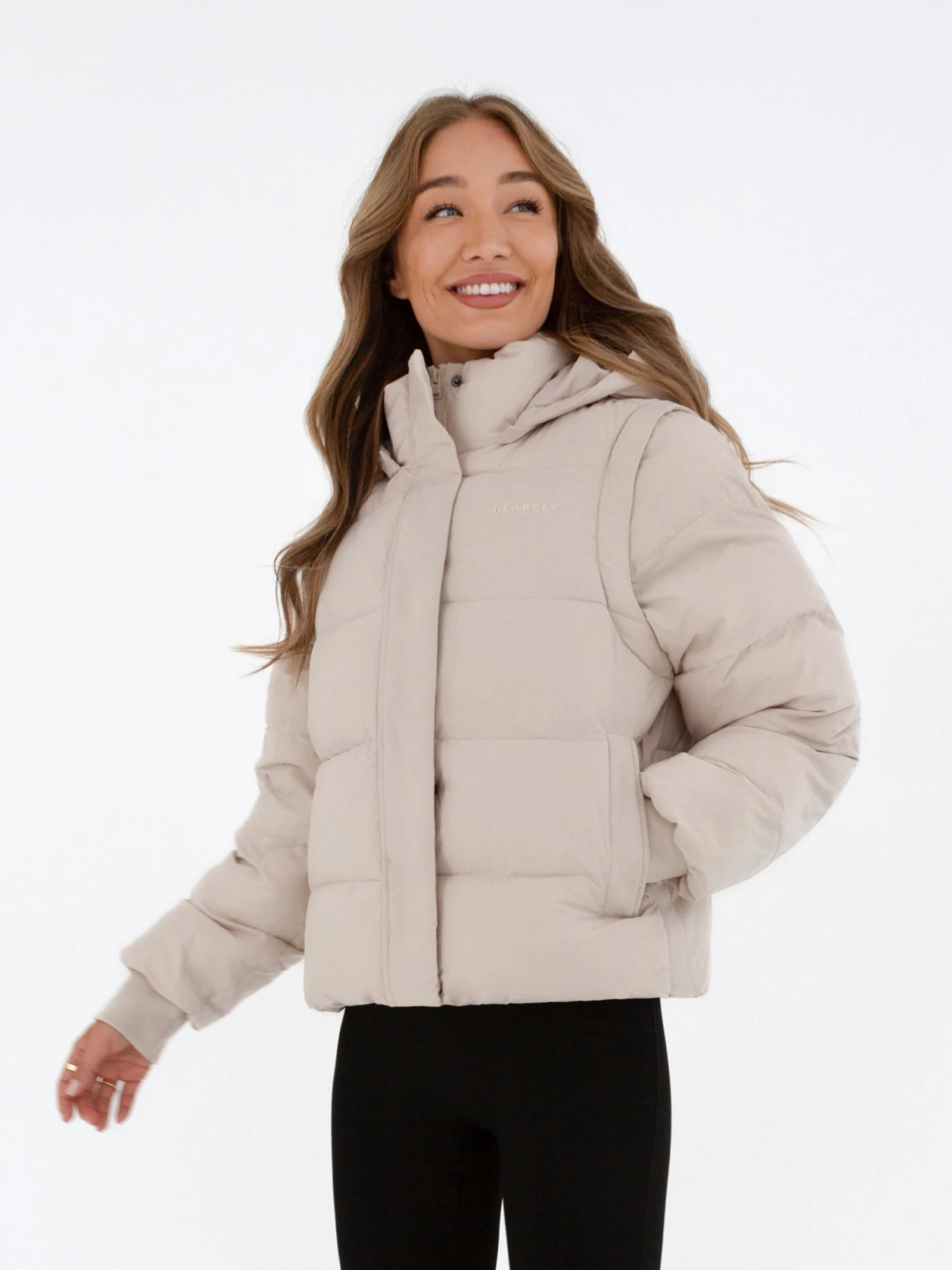Multiway Puffer Coat 2 - Chalk 2 Multiway Puffer Coat 2 - Chalk - Image 2