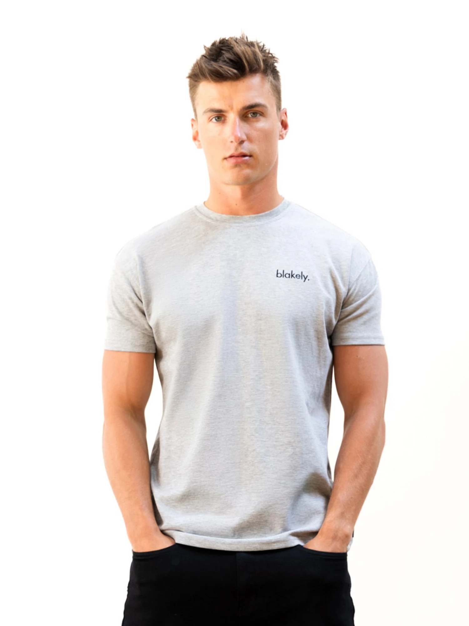 Sami Relaxed T-Shirt - Marl Grey 1 Sami Relaxed T-Shirt - Marl Grey