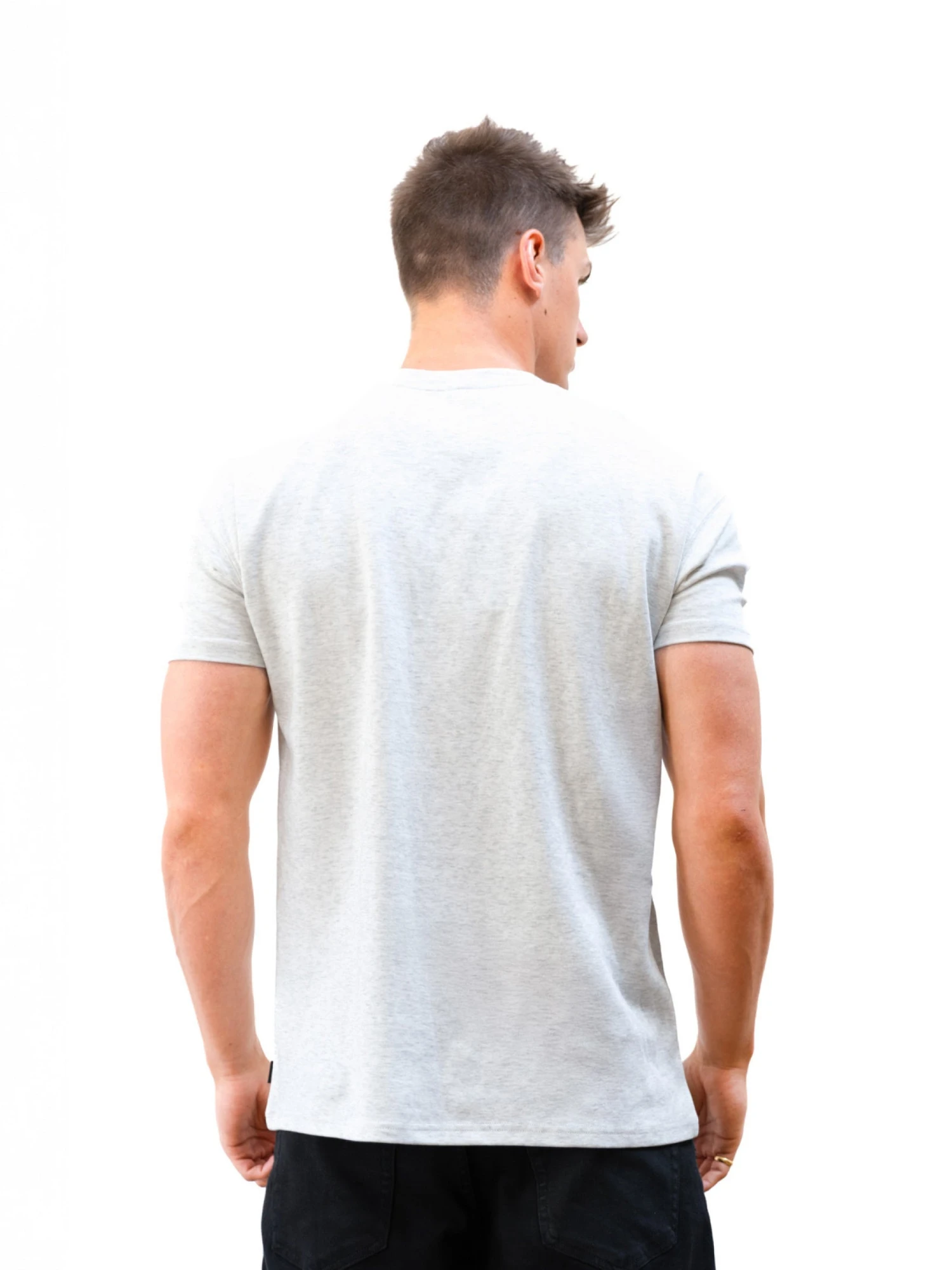 Sami Relaxed T-Shirt - Marl White 6 Sami Relaxed T-Shirt - Marl White - Image 6