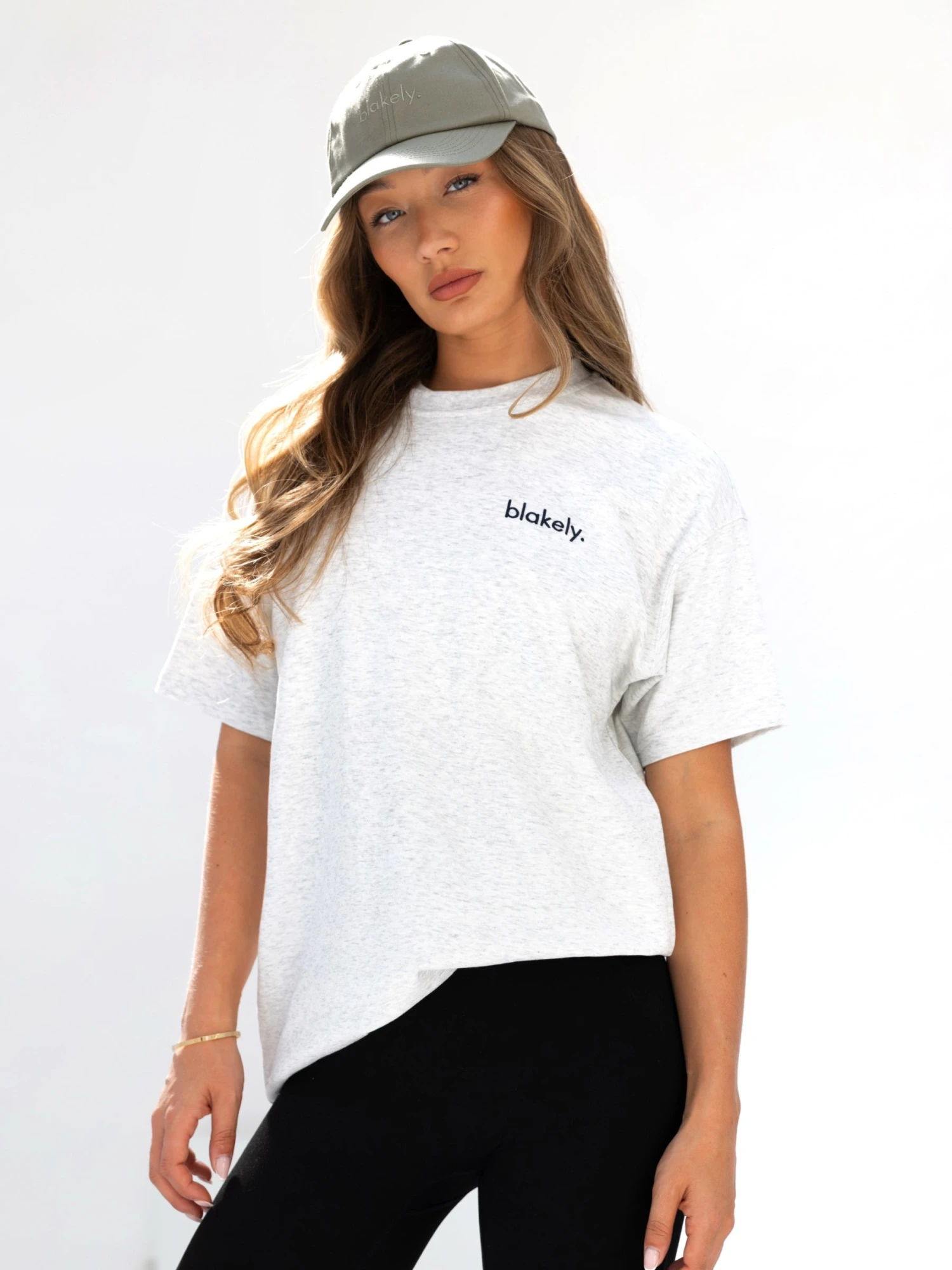 Sami Oversized T-Shirt - Marl White 5 Sami Oversized T-Shirt - Marl White - Image 5