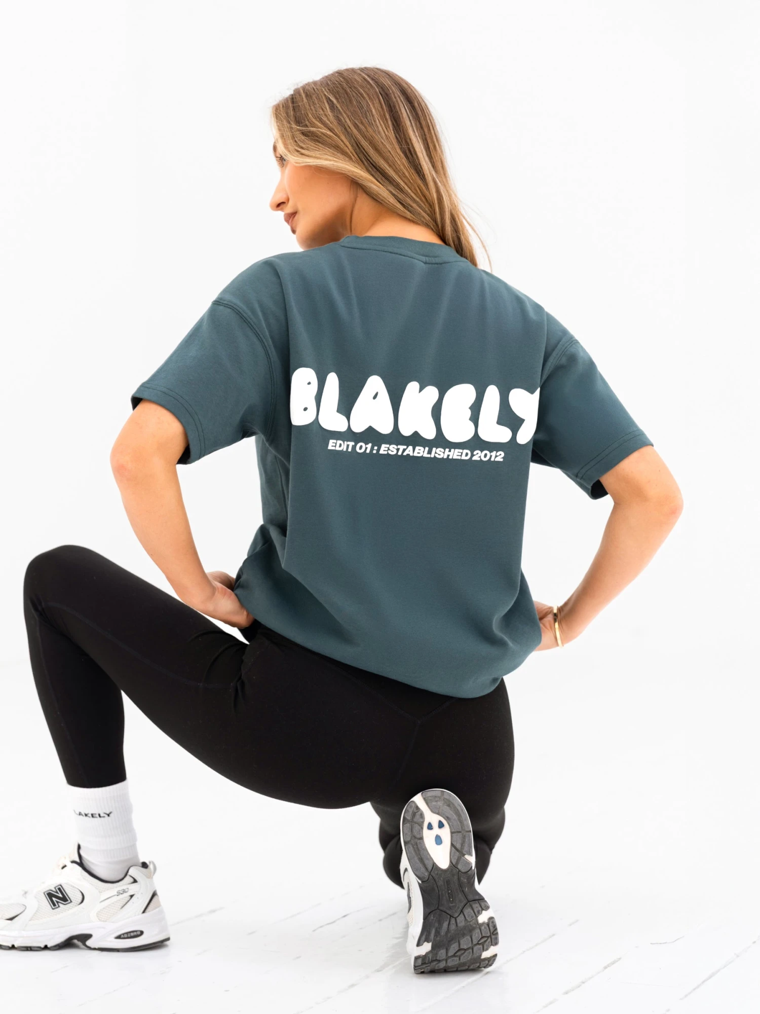 Cloud Print Oversized T-Shirt - Teal Green 1 Cloud Print Oversized T-Shirt - Teal Green