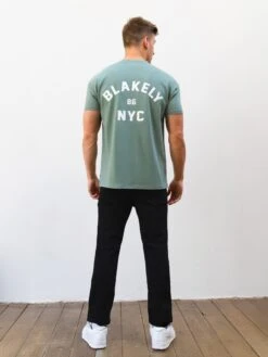NYC Relaxed T-Shirt - Sage Green -Blakely Clothing Store 3128MSAGE04D