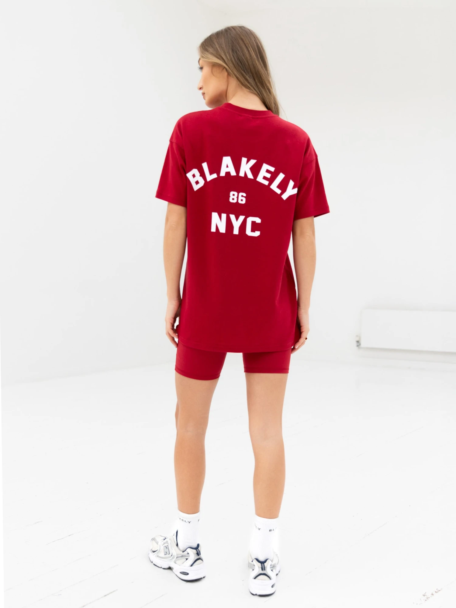 NYC Oversized T-Shirt - Cherry Red 4 NYC Oversized T-Shirt - Cherry Red - Image 4