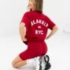 NYC Oversized T-Shirt - Cherry Red -Blakely Clothing Store 3128WRED02D