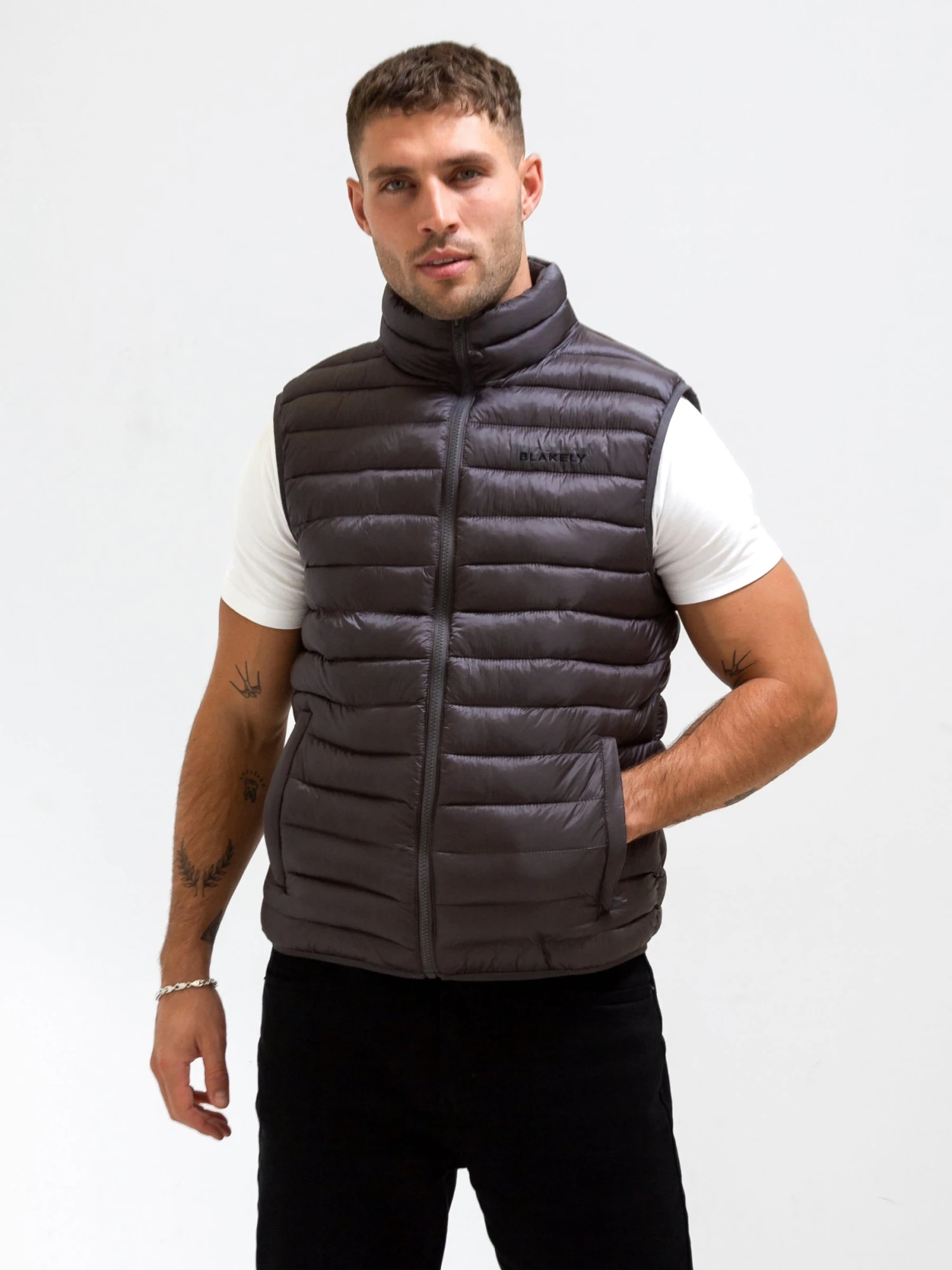 Ellis Lightweight Gilet - Charcoal 1 Ellis Lightweight Gilet - Charcoal
