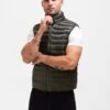 Ellis Lightweight Gilet - Dark Green -Blakely Clothing Store 3131Khaki 02LEADD