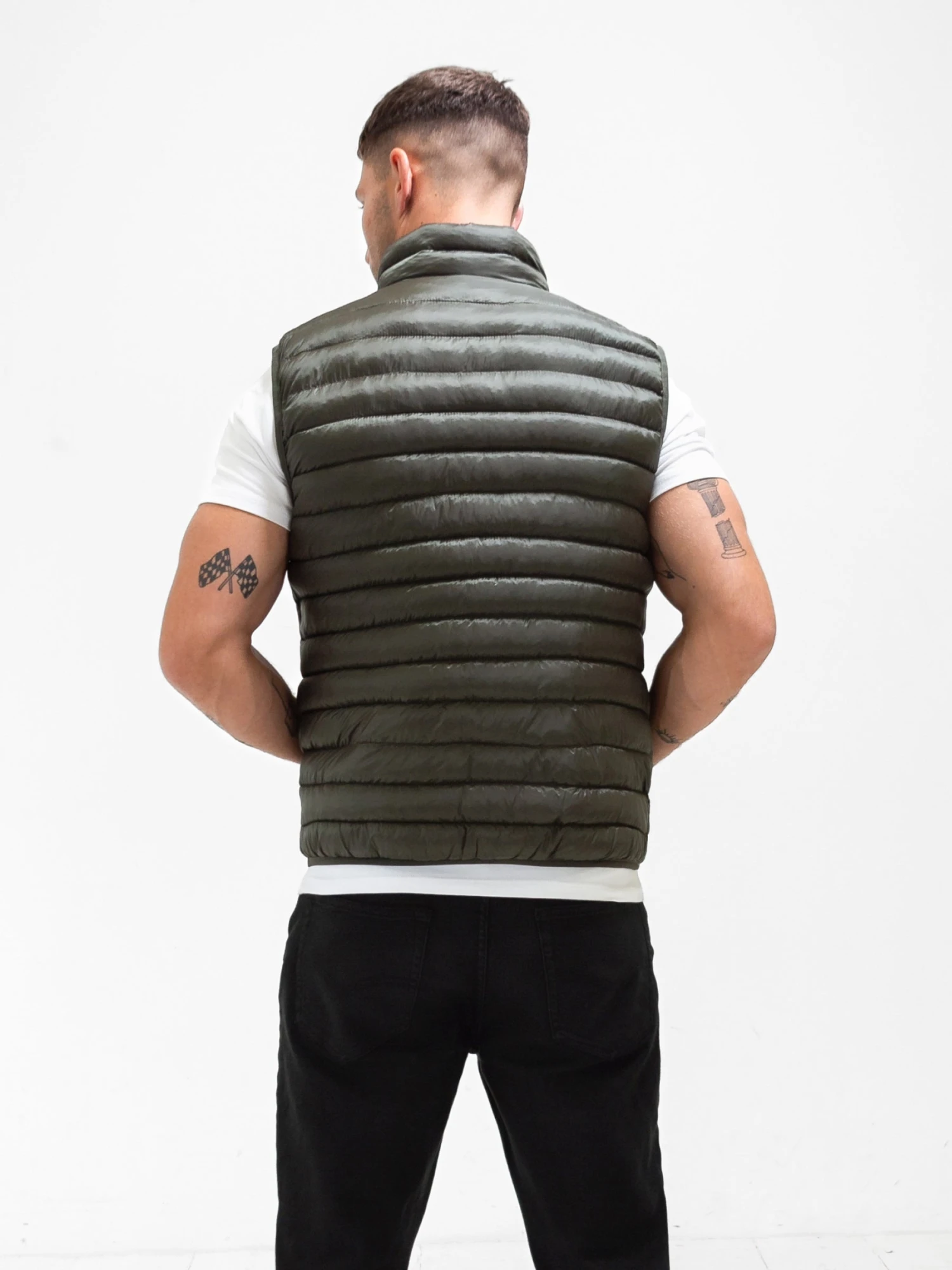 Ellis Lightweight Gilet - Dark Green 4 Ellis Lightweight Gilet - Dark Green - Image 4