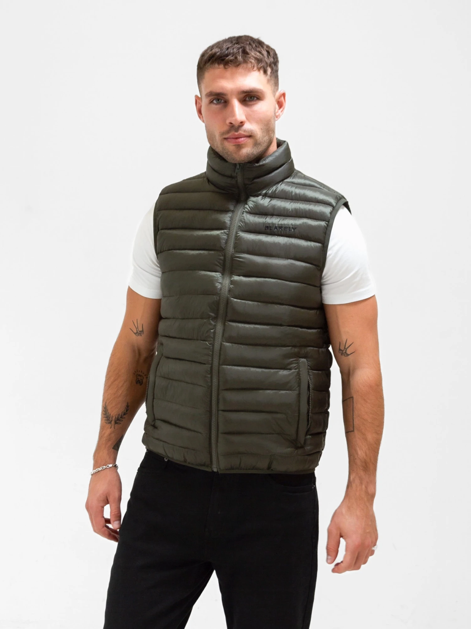 Ellis Lightweight Gilet - Dark Green 2 Ellis Lightweight Gilet - Dark Green - Image 2