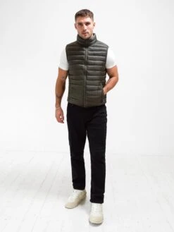Ellis Lightweight Gilet - Dark Green 10 Ellis Lightweight Gilet - Dark Green -Blakely Clothing Store 3131Khaki 06D