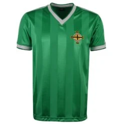 Northern Ireland 1984 Retro Football Shirt for Kids - Classic Ghosted Stripe Jersey