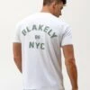 NYC Relaxed T-Shirt - White & Sage Green 8 NYC Relaxed T-Shirt - White & Sage Green -Blakely Clothing Store 3140SAGE06LEADD