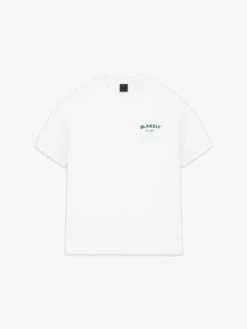 Crest Relaxed T-Shirt - White & Pine Green -Blakely Clothing Store 3141MPINE01D