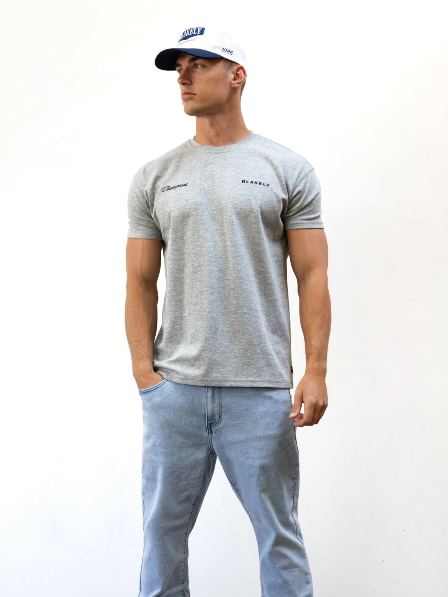 Champions Legacy Relaxed T-Shirt - Marl Grey 2 Champions Legacy Relaxed T-Shirt - Marl Grey - Image 2