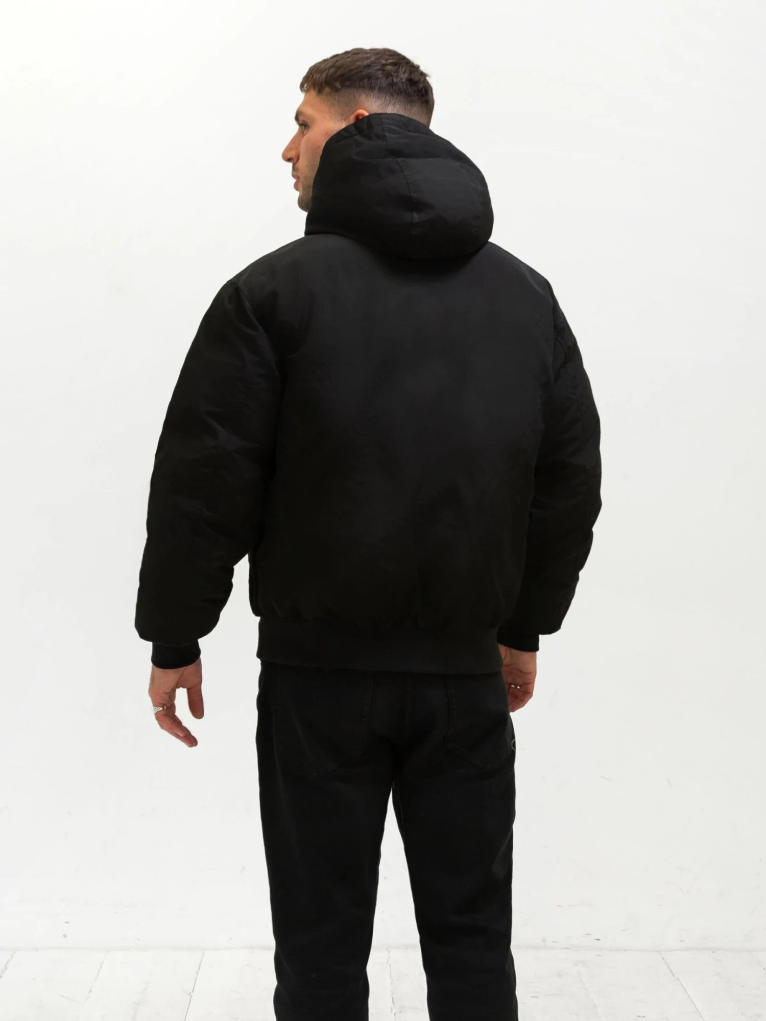 Layton Hooded Jacket - Black 4 Layton Hooded Jacket - Black - Image 4