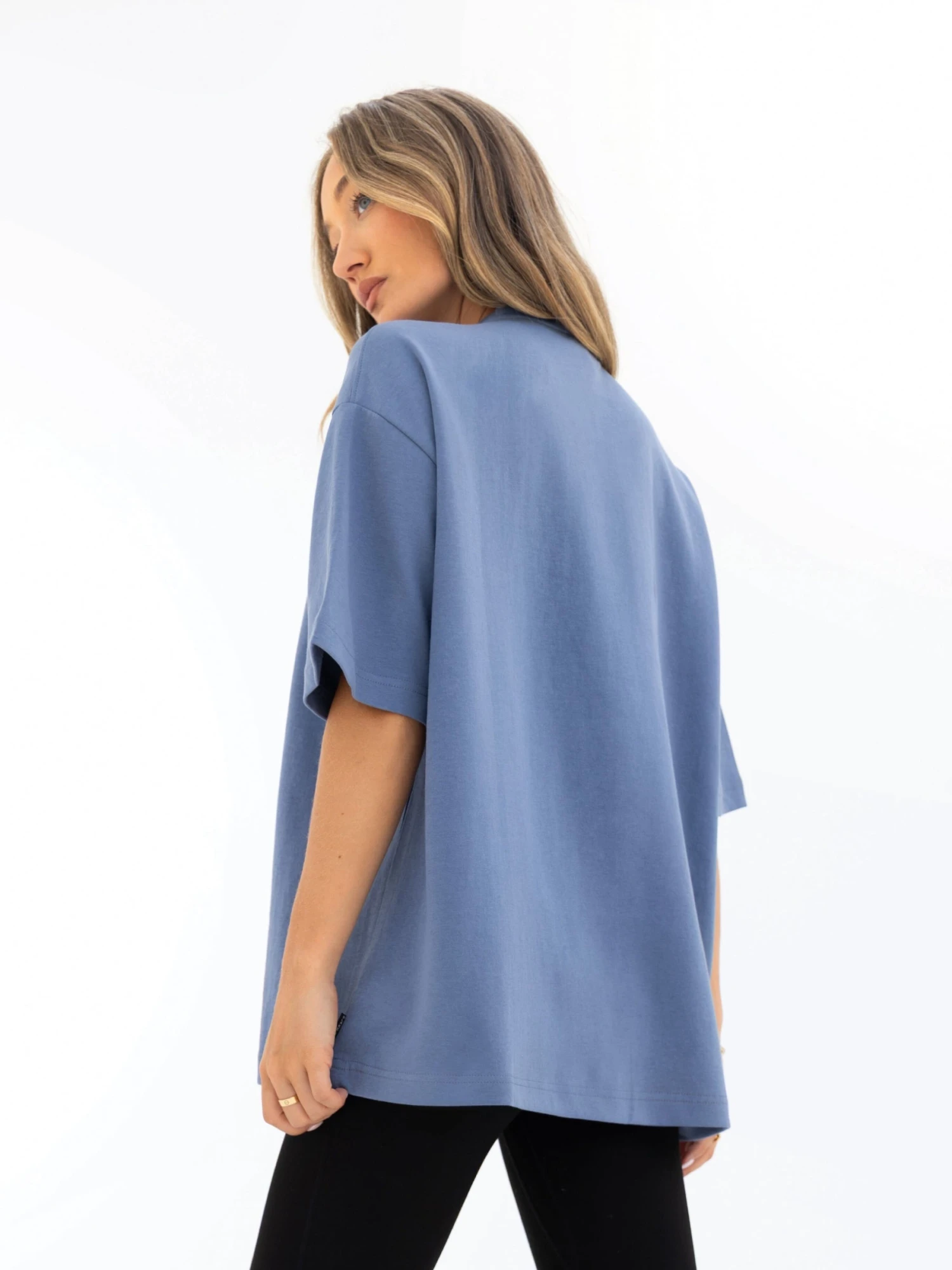 Apex 610 Ultra Oversized T-Shirt - Dusty Blue 6 Apex 610 Ultra Oversized T-Shirt - Dusty Blue - Image 6