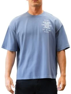 Apex 610 Unfitted T-Shirt - Dusty Blue 11 Apex 610 Unfitted T-Shirt - Dusty Blue -Blakely Clothing Store 3254BLUE03D