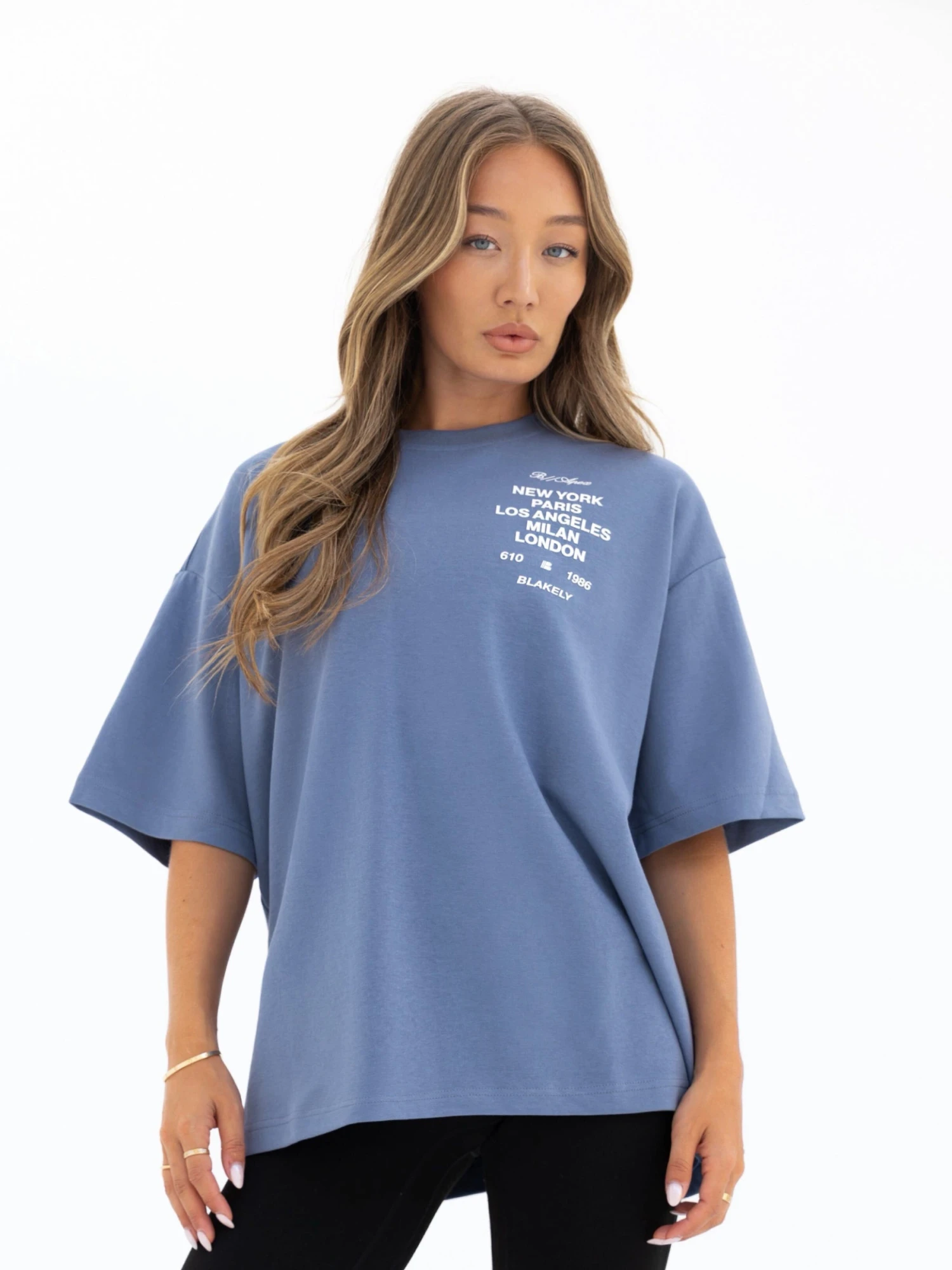 Apex 610 Ultra Oversized T-Shirt - Dusty Blue 5 Apex 610 Ultra Oversized T-Shirt - Dusty Blue - Image 5