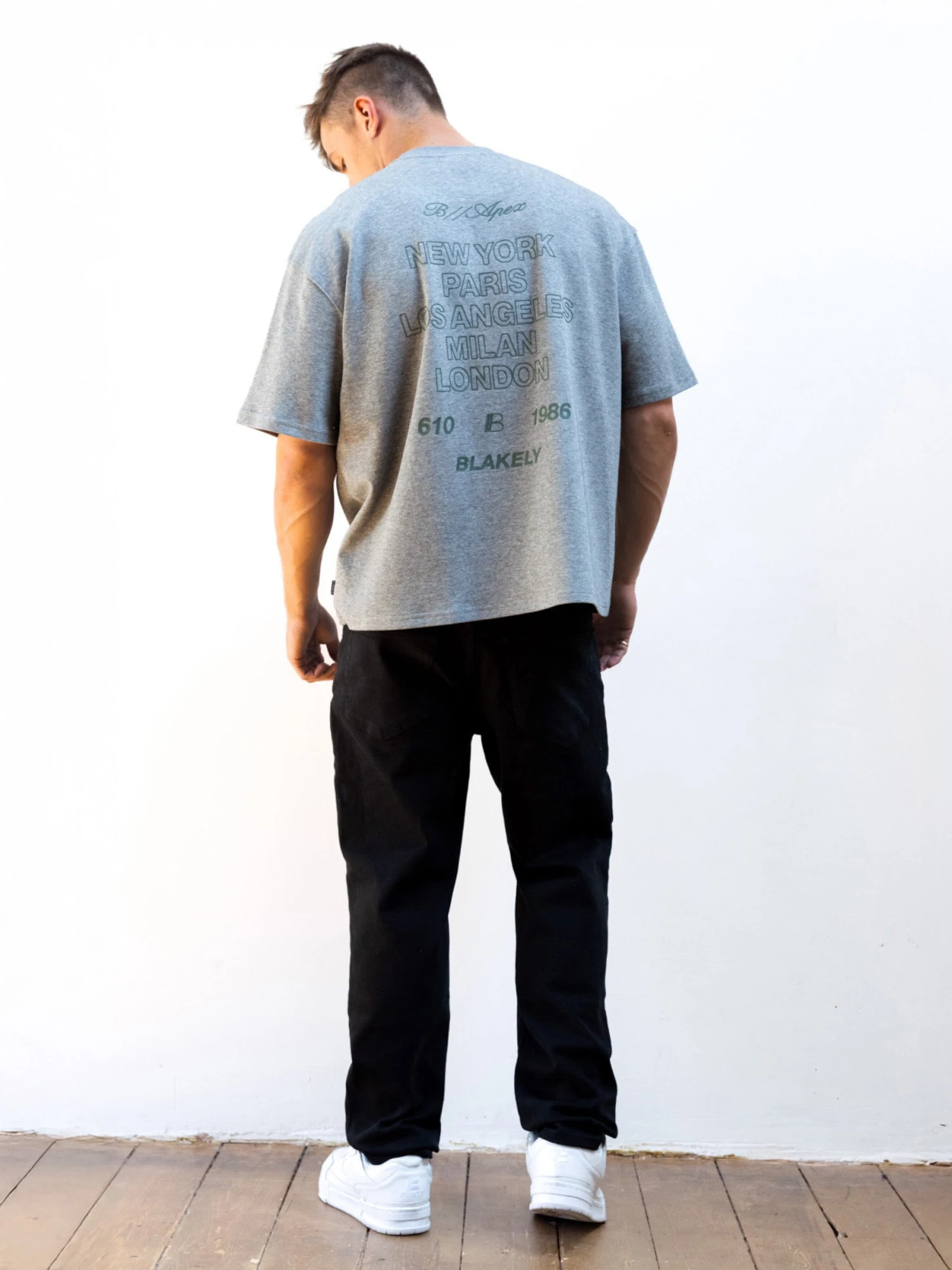 Apex City Unfitted T-Shirt - Marl Grey 3 Apex City Unfitted T-Shirt - Marl Grey - Image 3