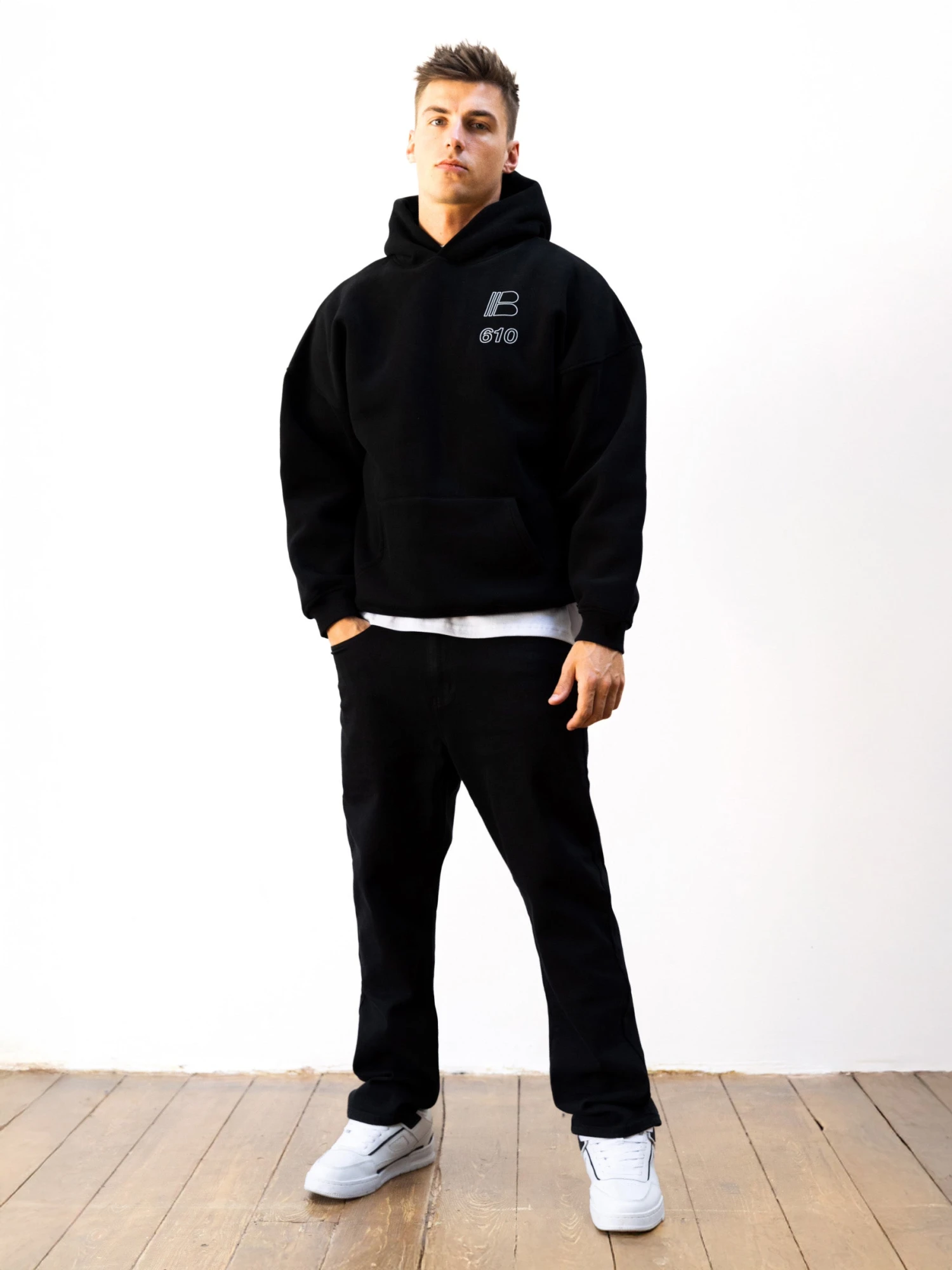 Apex City Relaxed Hoodie - Black 3 Apex City Relaxed Hoodie - Black - Image 3